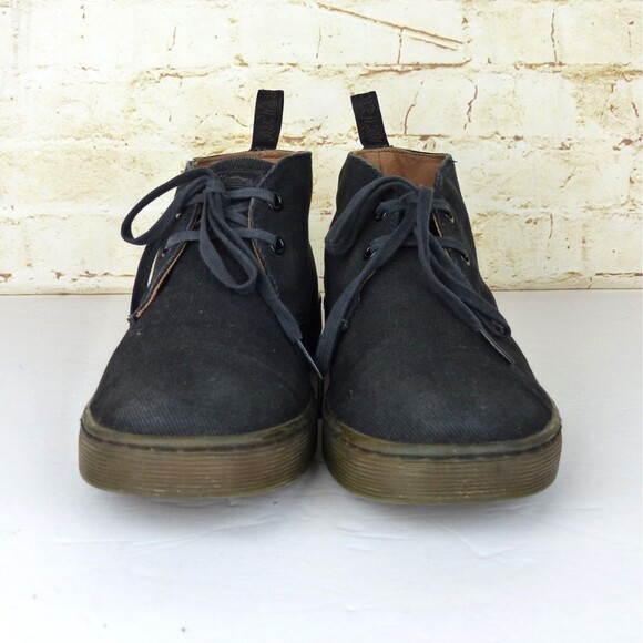 Dr. Martens Chukka Boots Mens 8 US Women 9 Black Mayport Canvas Lace Up Preppy - Picture 4 of 15